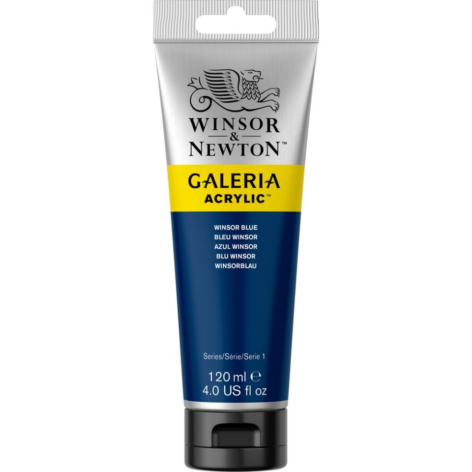 WINSOR & NEWTON GALERIA ACRYLIC 120ML 706 WINSOR BLUE - FARBA ARKYLOWA