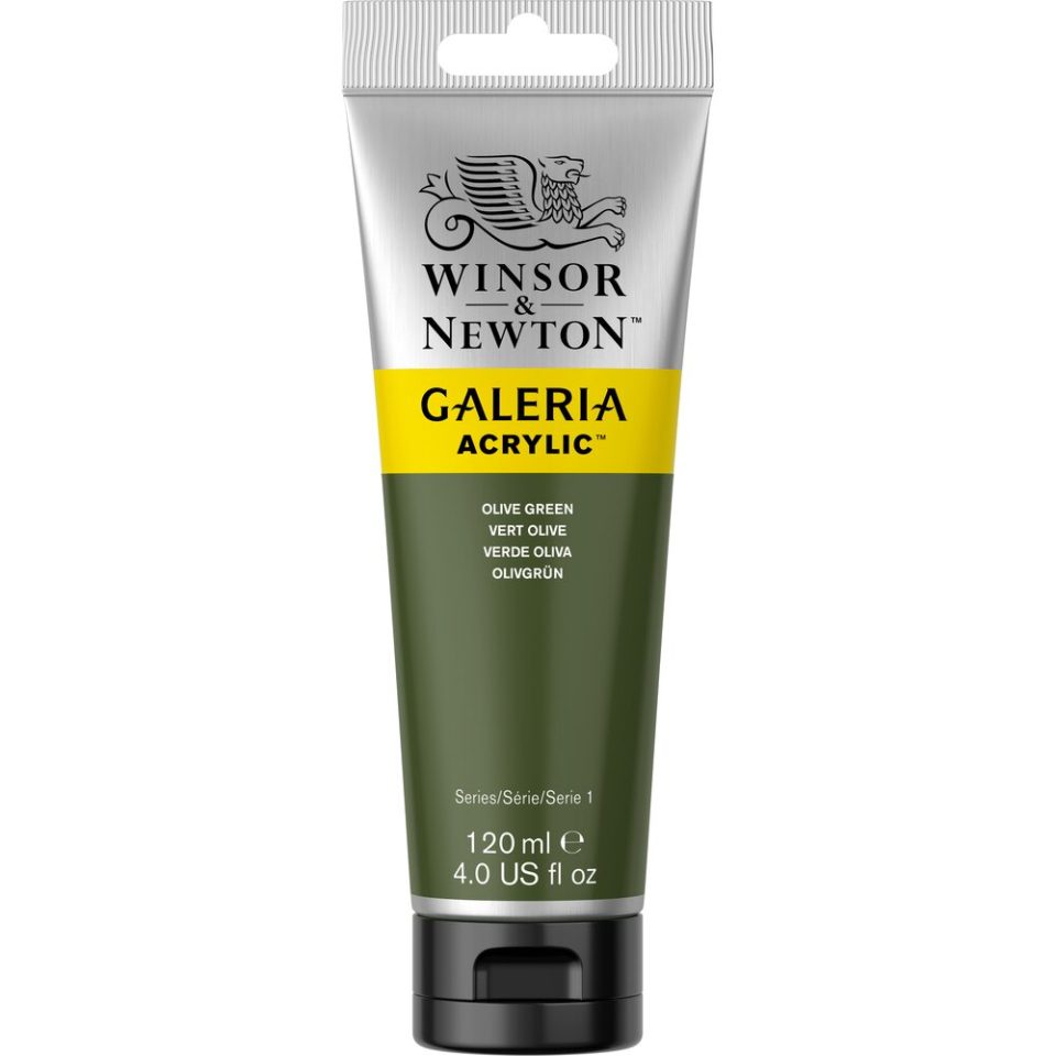 WINSOR & NEWTON GALERIA ACRYLIC 120ML 435 PALE OLIVE - FARBA ARKYLOWA