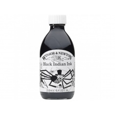 Winsor & Newton Tusz rysunkowy Black Indian Ink 250 ml- WODOODPORNY