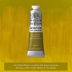 WINSOR & NEWTON WINTON 37ML -280 AZO YELLOW GREEN - farba olejna