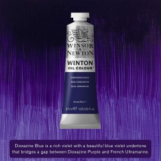 WINSOR & NEWTON WINTON 37ML -406 DIOXAZINE BLUE - farba olejna