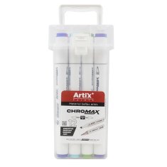 ZESTAW 12 SZTUK MARKERÓW CHROMAX ARTIX Z DWOMA KOŃCÓWKAMI