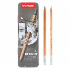 Zestaw 6 ołówków Bruynzeel Expression Graphite