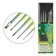 ZESTAW NYLONOWYCH PĘDZLI DA VINCI FIT SYNTHETICS W ETUI 