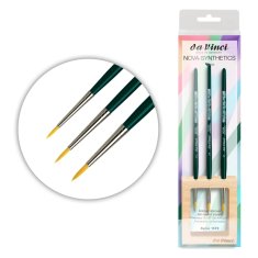 ZESTAW PĘDZLI DA VINCI NOVA SYNTHETICS ROUND S. 1570 NR 2,3,4 SET DISPLAY