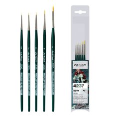 ZESTAW PĘDZLI RETUSZERSKICH DO FIGUREK DA VINCI NOVA 5 SZT.